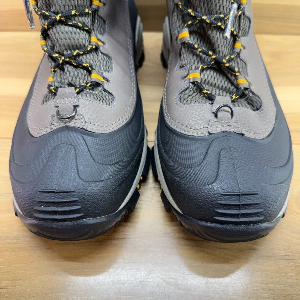 Columbia Bugaboot III Arctic Omni Heat Mens Boot 12 Gray Black Snow Waterproof